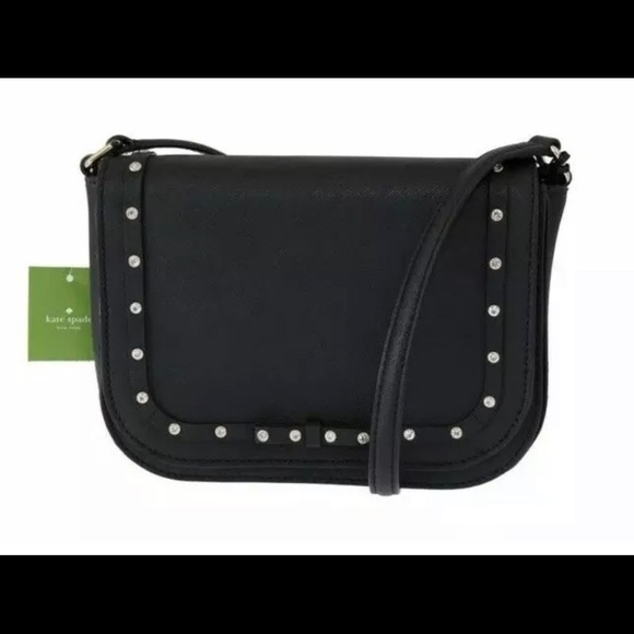 Kate Spade Black Jeweled Crossbody - Picture 2 of 7